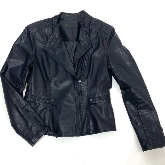 BlankNYC Faux Leather Moto Jacket Black S - Picture 1 of 10